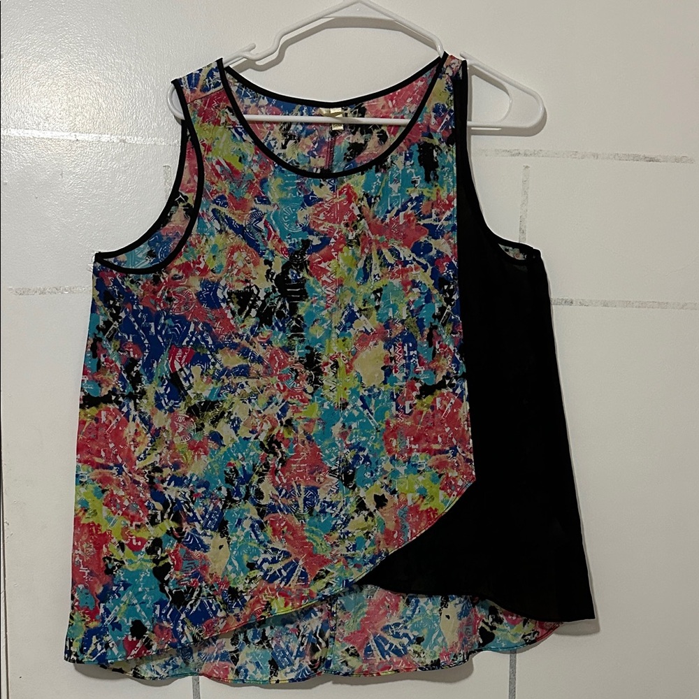 Chenault Multicolor Abstract Tank Top